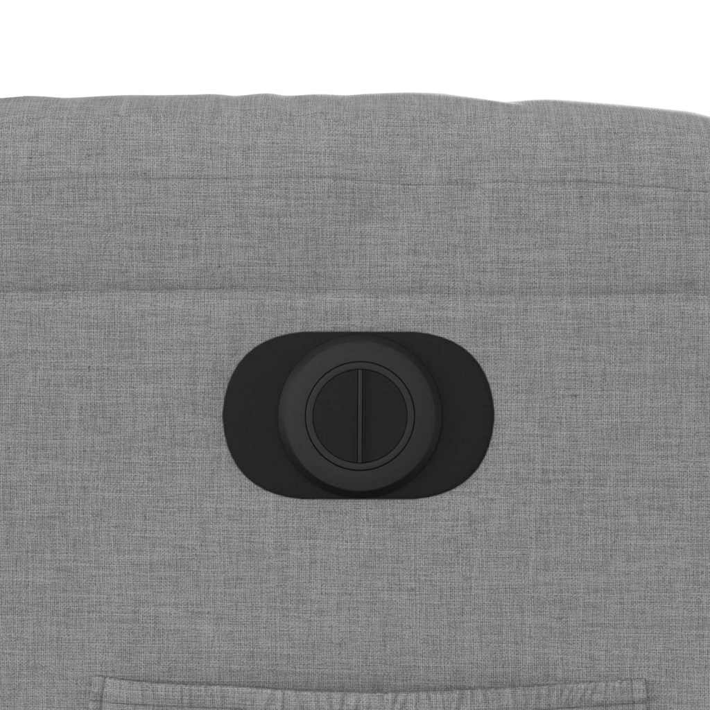 Πολυθρόνα Ανακλινόμενη Ηλεκτρική Ανοιχτό Γκρι Υφασμάτινη - Pakobazaar