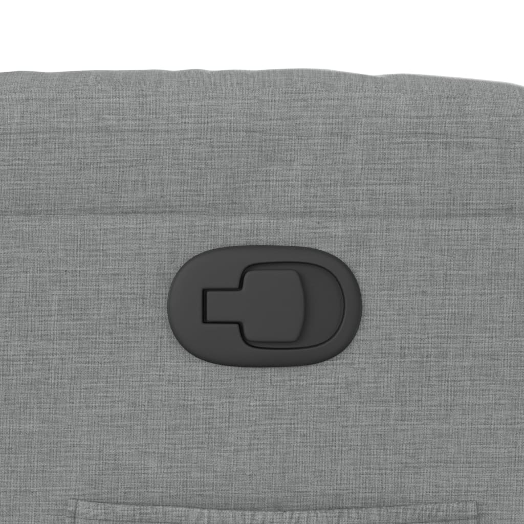 Πολυθρόνα Ανακλινόμενη με Ανύψωση Ανοιχτό Γκρι Υφασμάτινη - Pakobazaar