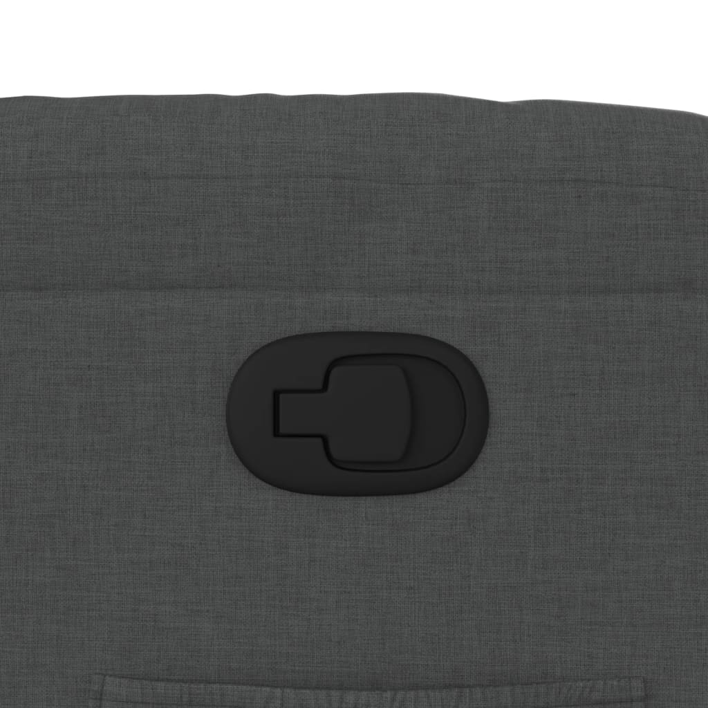 Πολυθρόνα Ανακλινόμενη με Ανύψωση Σκούρο Γκρι Υφασμάτινη