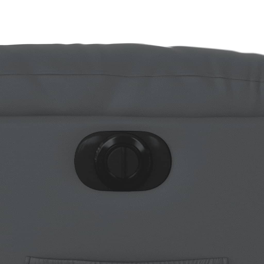 Πολυθρόνα Ηλεκτρική Ανακλινόμενη Γκρι από Συνθετικό Δέρμα