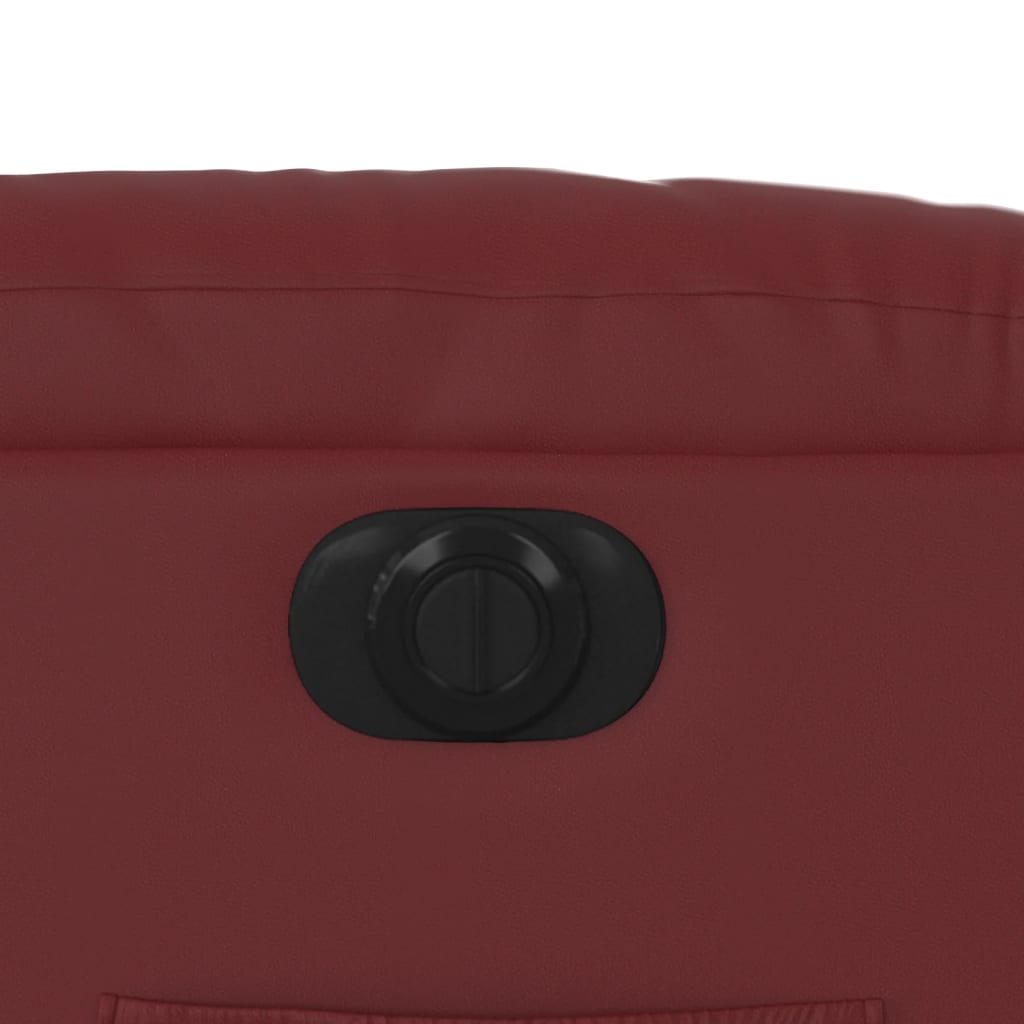 Πολυθρόνα Ανακλινόμενη Ηλεκτρική Μπορντό Συνθετικό Δέρμα