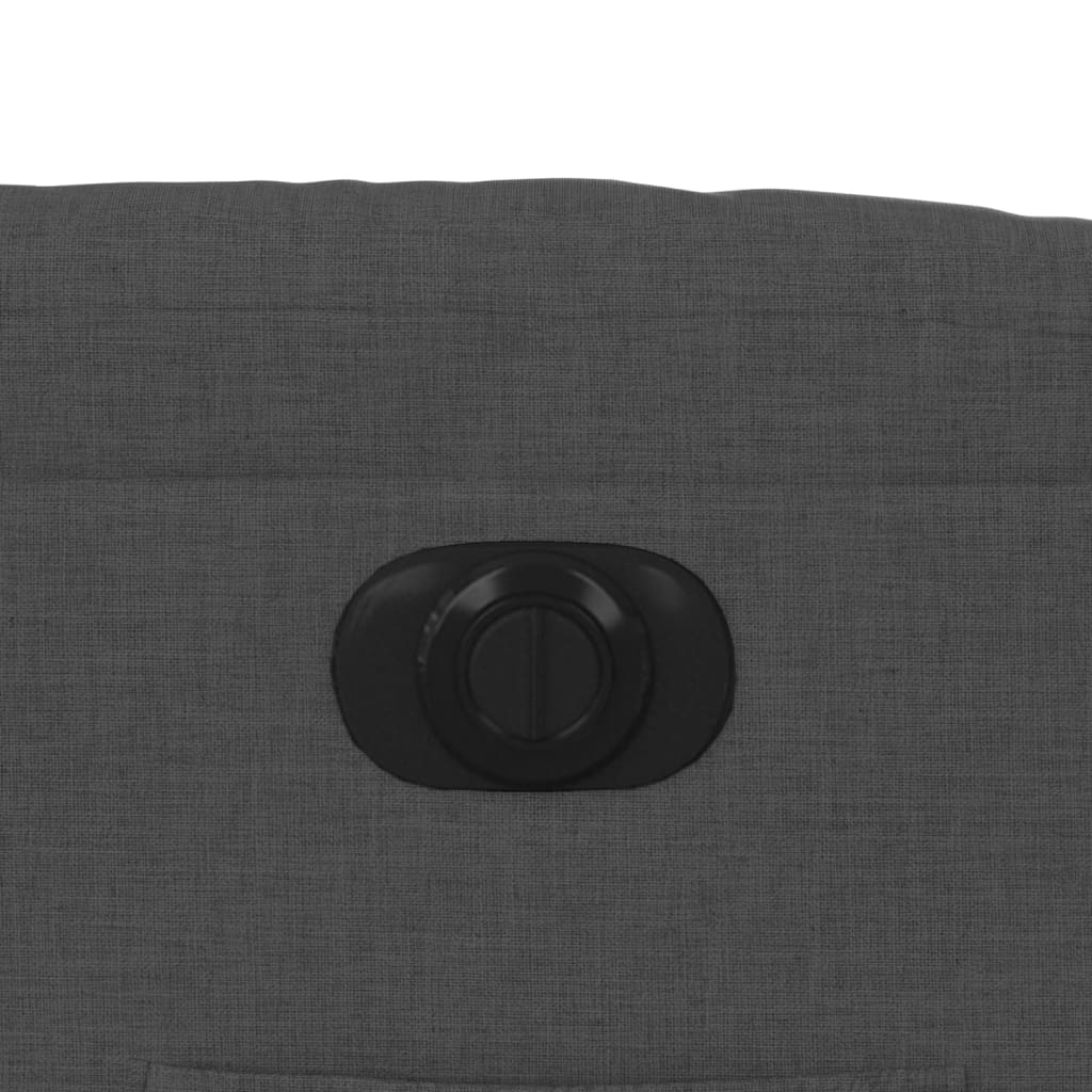 Πολυθρόνα Ανακλινόμενη Ηλεκτρική Σκούρο Γκρι Υφασμάτινη