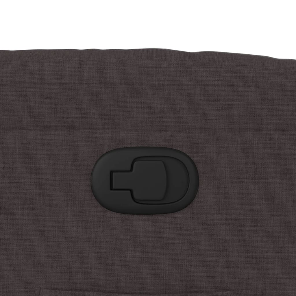 Πολυθρόνα Ανακλινόμενη με Ανύψωση Σκούρο Καφέ Υφασμάτινη