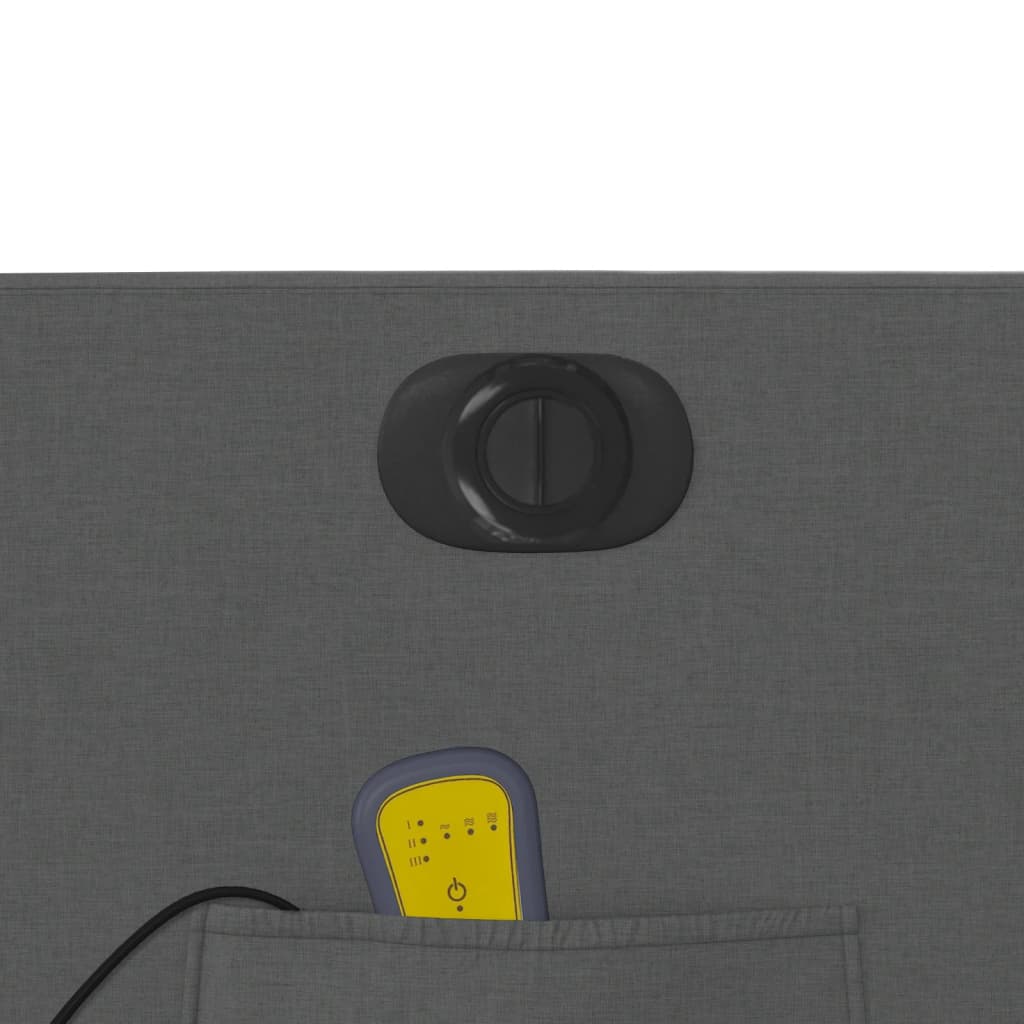 Πολυθρόνα Μασάζ Ανακλινόμενη Ηλεκτρική Σκούρο Γκρι Υφασμάτινη