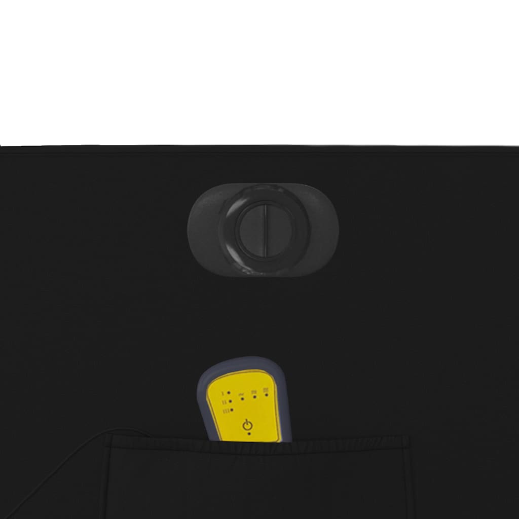 Πολυθρόνα Μασάζ Ανακλινόμενη Ηλεκτρική Μαύρη Συνθετικό Δέρμα