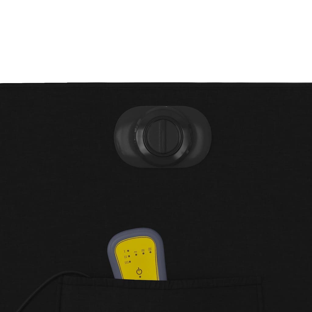 Πολυθρόνα Μασάζ Ηλεκ. Ανακλινόμενη Μαύρη Υφασμάτινη