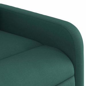 Πολυθρόνα Ηλεκ. Ανακλ. Ανύψωση Σκ. Πράσινο Υφασμάτινη - Pakobazaar