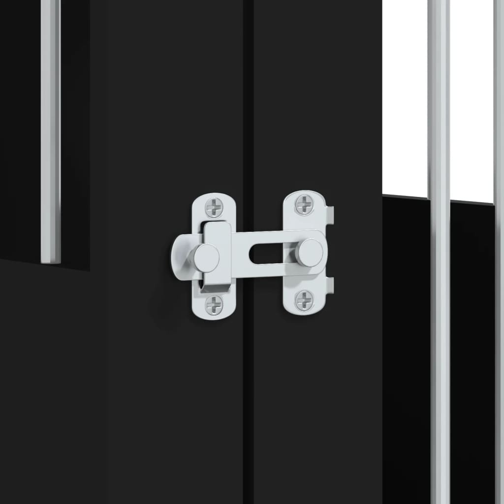 Κλουβί Σκύλου Μαύρο 45x62x59 εκ. από Επεξεργασμένο ξύλο - Pakobazaar