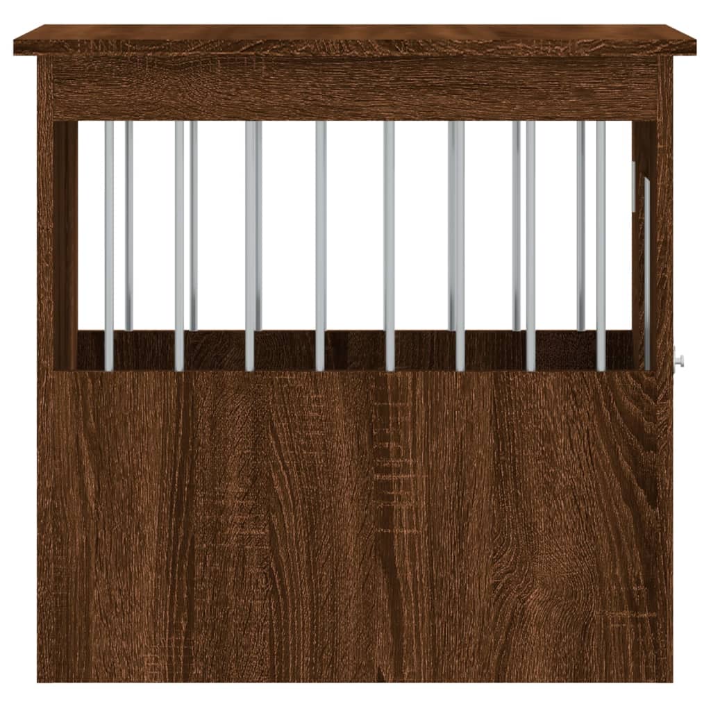 Κλουβί Σκύλου Καφέ Δρυς 45x62x59 εκ. από Επεξεργ. Ξύλο