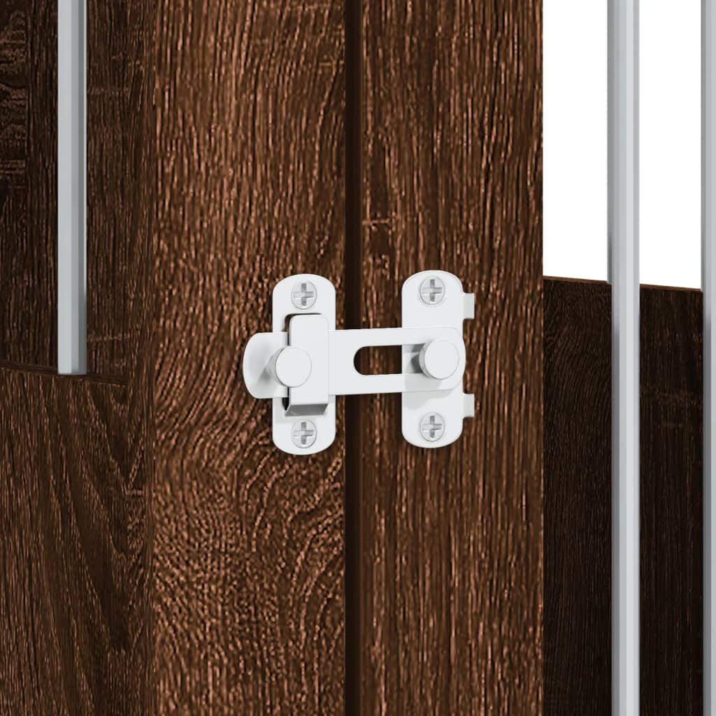 Κλουβί Σκύλου Καφέ Δρυς 55 x 75 x 65 εκ. από Επεξεργ. Ξύλο - Pakobazaar