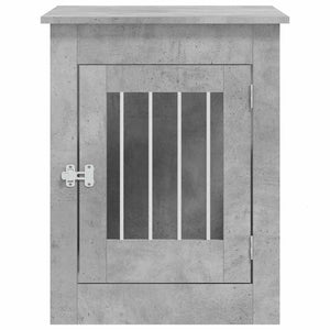 Κλουβί Σκύλου Γκρι Σκυροδεμ. 55x80x68 εκ. από Επεξεργ. Ξύλο - Pakobazaar