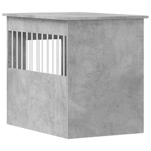 Κλουβί Σκύλου Γκρι Σκυροδεμ. 55x80x68 εκ. από Επεξεργ. Ξύλο - Pakobazaar