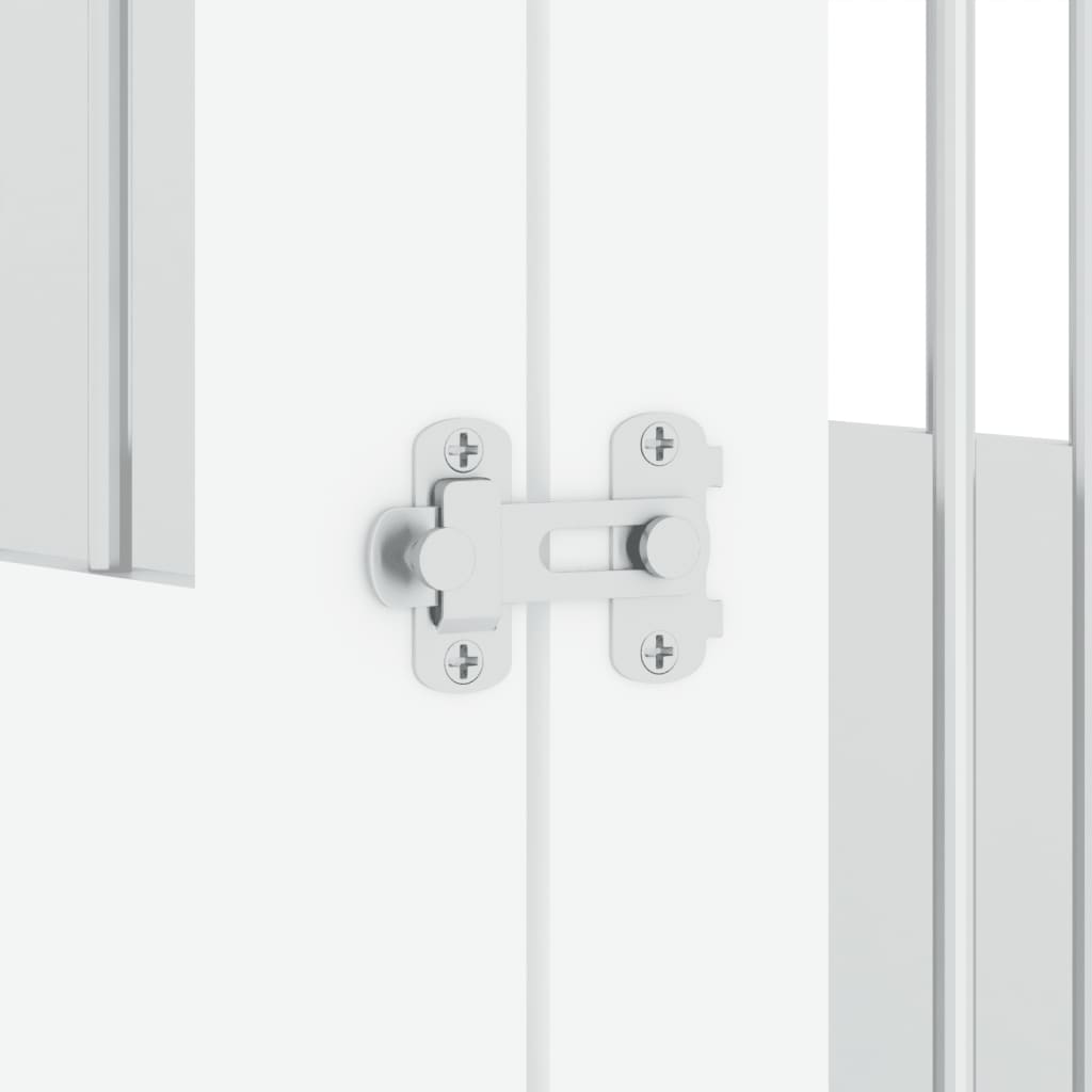 Κλουβί Σκύλου Λευκό 64,5x80x71 εκ. από Επεξεργασμένο Ξύλο