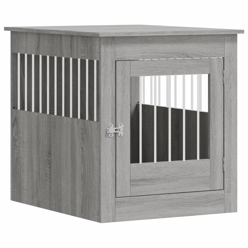 Κλουβί Σκύλου Γκρι Sonoma 64,5 x 80 x 71 εκ. από Επεξεργ. Ξύλο - Pakobazaar