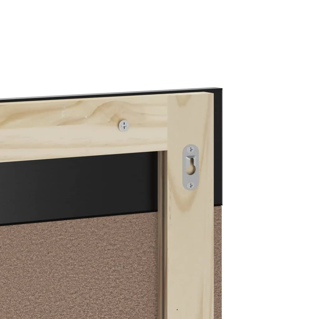 Σετ Έπιπλα Μπάνιου 4 Τεμαχίων BERG Μαύρα από Μασίφ Ξύλο Πεύκου - Pakobazaar