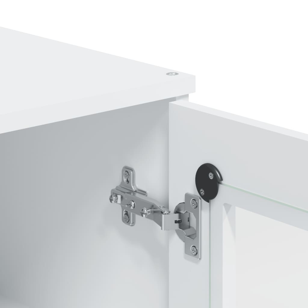 Ντουλάπι Ψηλό VIKEN Λευκός 80x40x190 εκ. από Μασίφ Ξύλο Πεύκου - Pakobazaar