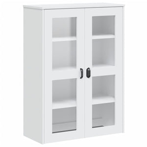 Ντουλάπι Ψηλό VIKEN Λευκός 80x40x190 εκ. από Μασίφ Ξύλο Πεύκου