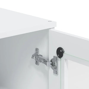 Ντουλάπι Ψηλό VIKEN Λευκός 80x40x190 εκ. από Μασίφ Ξύλο Πεύκου