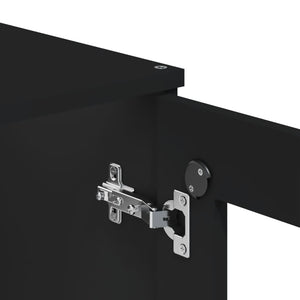 Ντουλάπι Ψηλό VIKEN Μαύρος 80x40x190 εκ. από Μασίφ Ξύλο Πεύκου - Pakobazaar