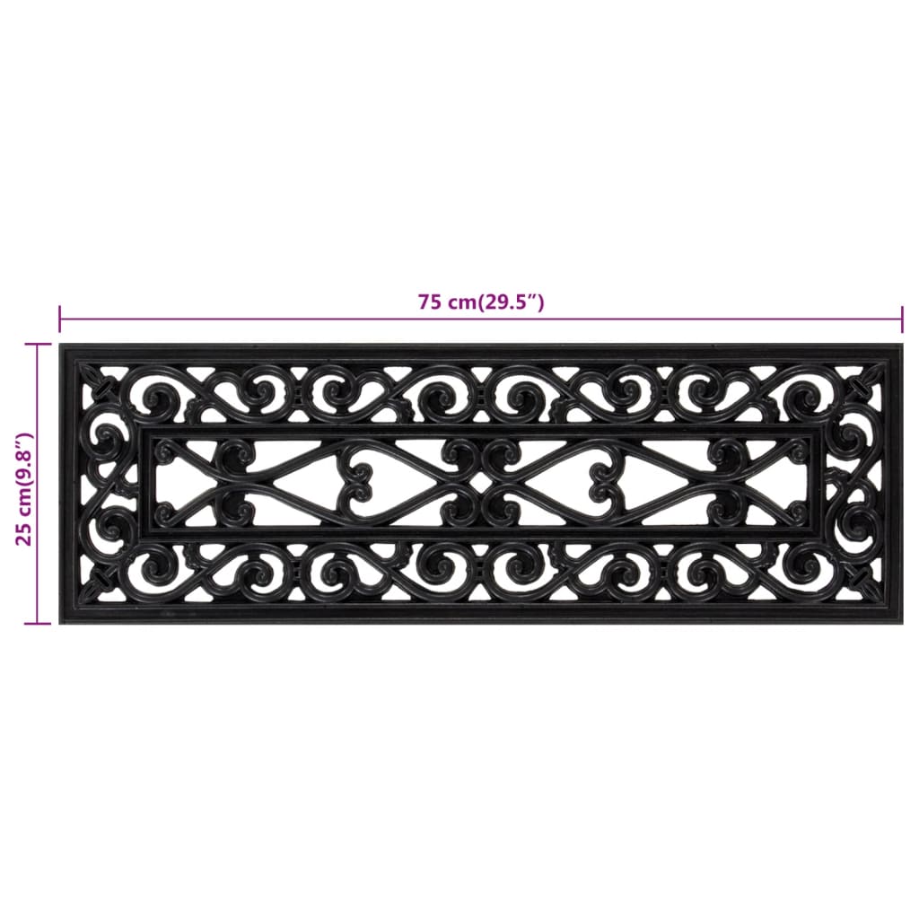 Πατάκια Σκάλας 5 τεμ. 25 x 75 εκ. από Καουτσούκ - Pakobazaar