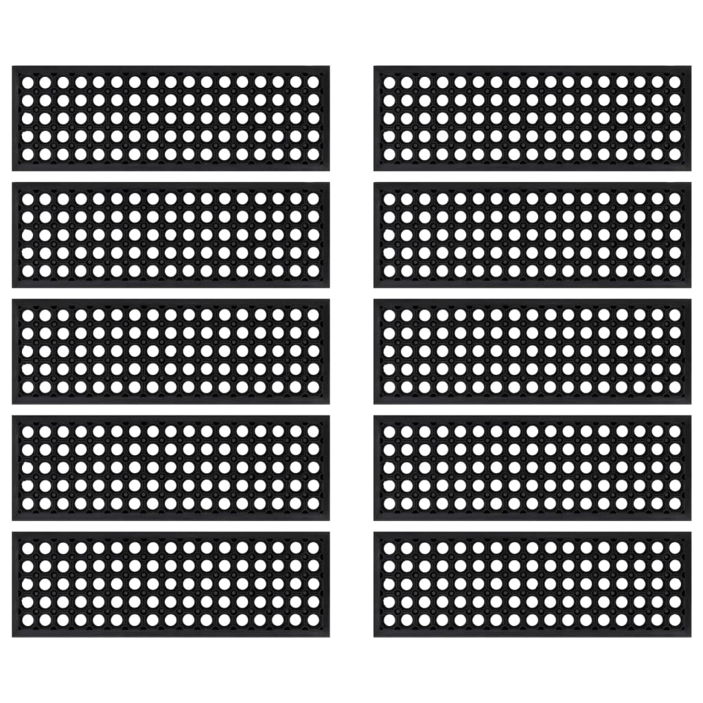 Πατάκια Σκάλας 10 τεμ. 25 x 75 εκ. από Καουτσούκ - Pakobazaar