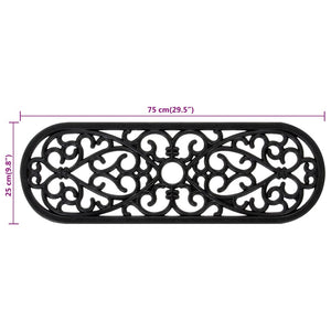 Πατάκια Σκάλας 10 τεμ. 25 x 75 εκ. από Καουτσούκ - PAKOBAZAAR