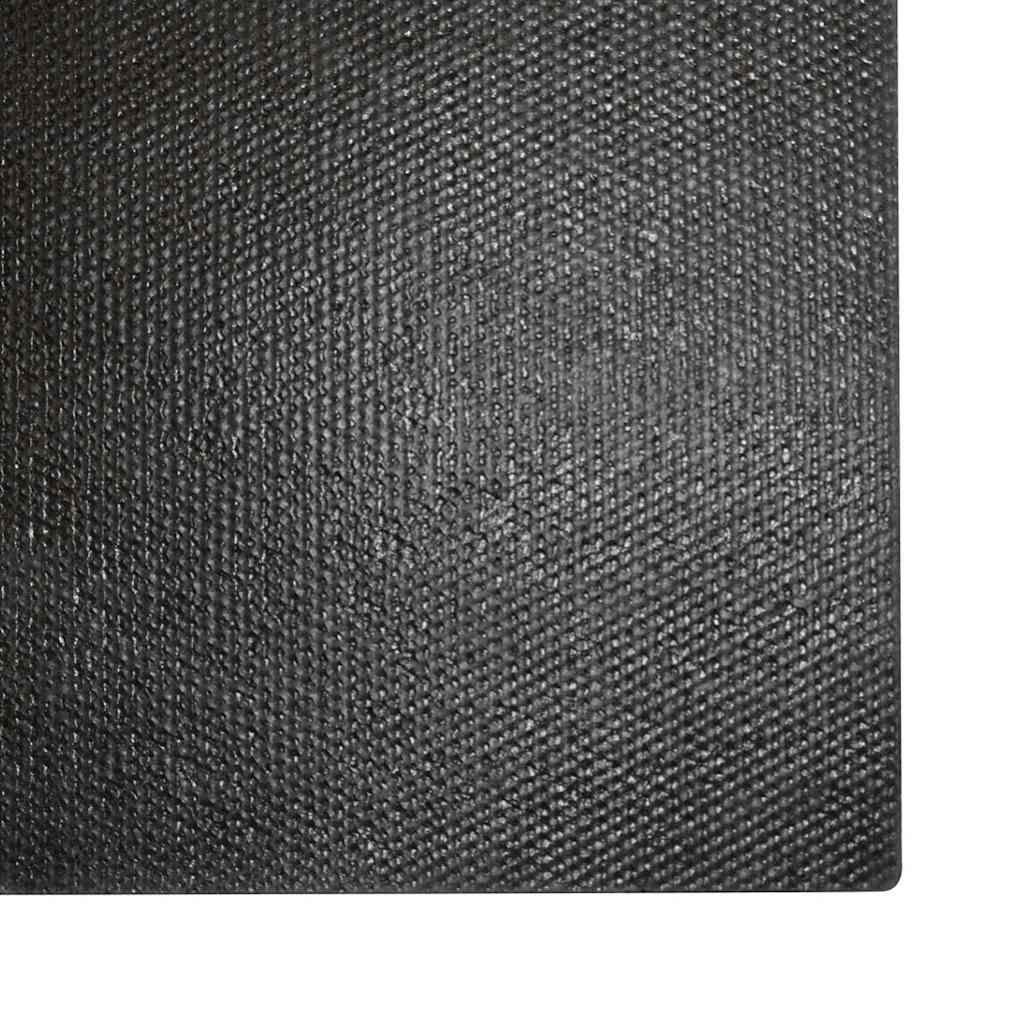 Πατάκι Πόρτας Μαύρο 40x60 εκ. από Φουντωτό Κοκοφοίνικα - Pakobazaar