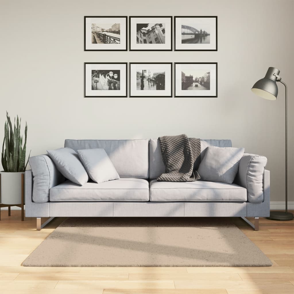 Χαλί HUARTE με Κοντό Πέλος Μαλακό/ Πλενόμενο 120x120 εκ. - Pakobazaar