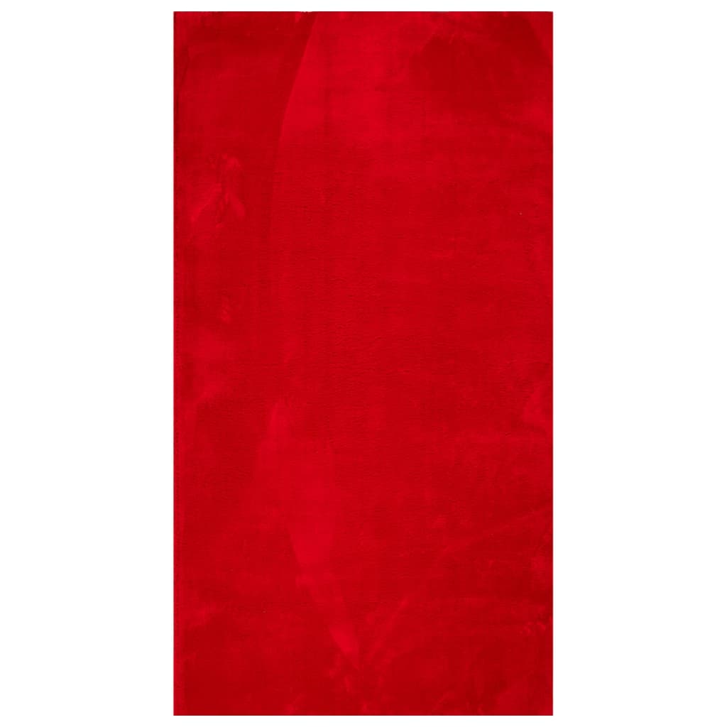 Χαλί HUARTE με Κοντό Πέλος Μαλακό/ Πλενόμενο Κόκκινο 60x110 εκ. - Pakobazaar