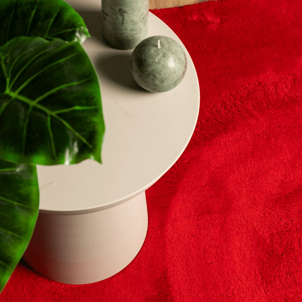 Χαλί HUARTE με Κοντό Πέλος Μαλακό/ Πλενόμενο Κόκκινο 80x250 εκ.