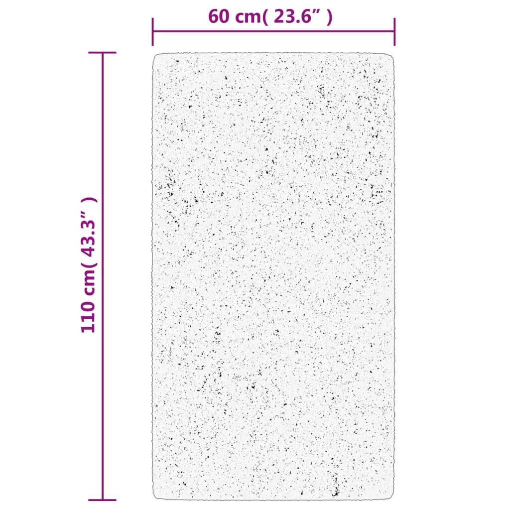 Χαλί Shaggy PAMPLONA με Ψηλό Πέλος Μοντέρνο Μπεζ 60x110 εκ. - Pakobazaar