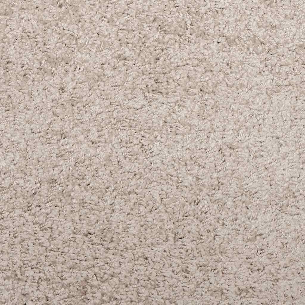 Χαλί Shaggy PAMPLONA με Ψηλό Πέλος Μοντέρνο Μπεζ 160x230 εκ. - Pakobazaar