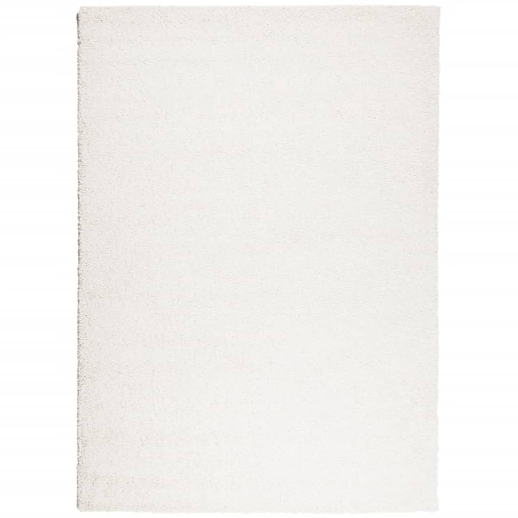Χαλί Shaggy PAMPLONA με Ψηλό Πέλος Μοντέρνο Κρεμ 240x340 εκ.