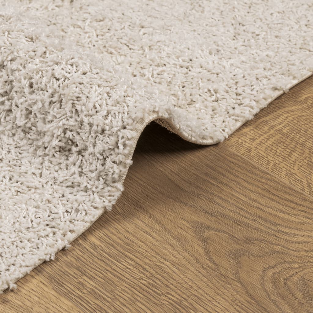 Χαλί Shaggy PAMPLONA με Ψηλό Πέλος Μοντέρνο Κρεμ 240x340 εκ.