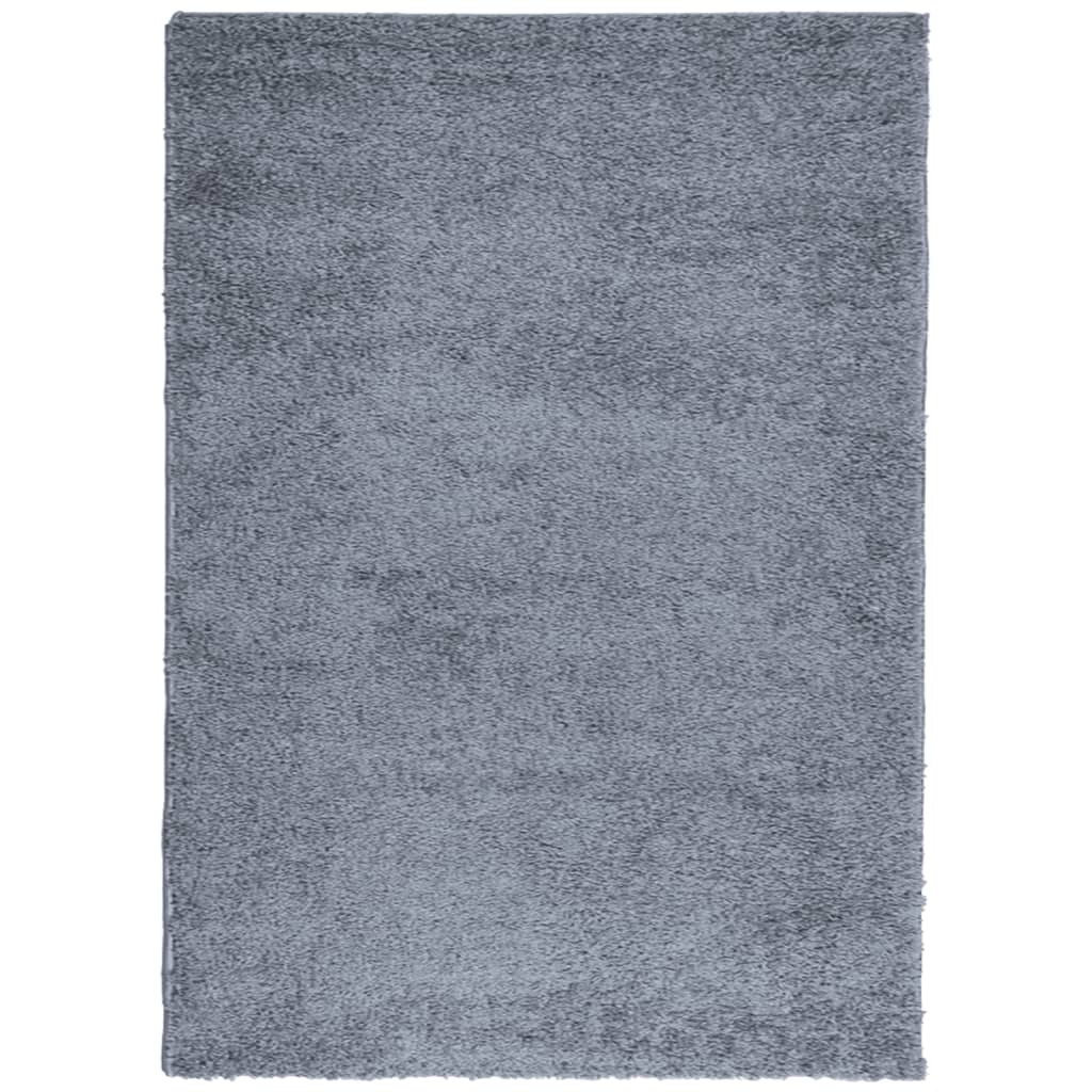 Χαλί Shaggy PAMPLONA με Ψηλό Πέλος Μοντέρνο Μπλε 240x340 εκ.