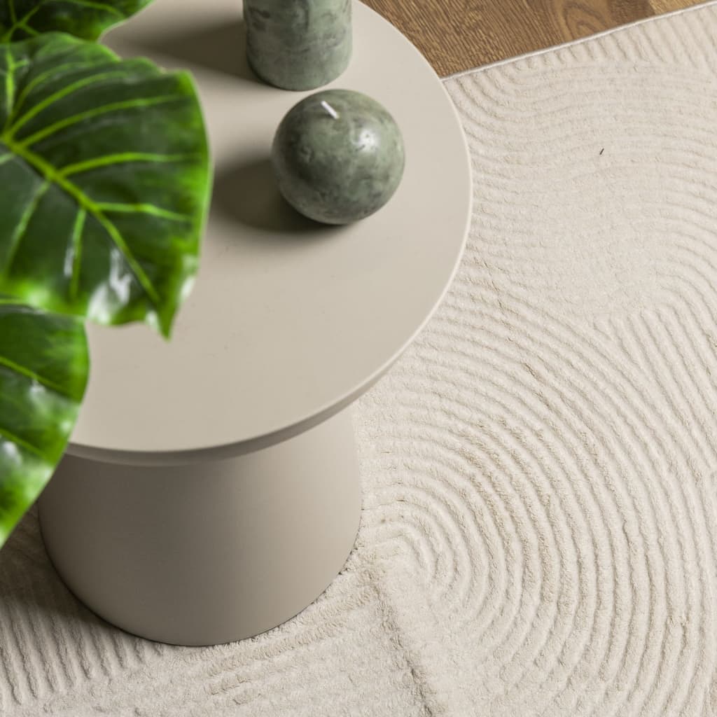 Χαλί IZA με Κοντό Πέλος Σκανδιναβική Εμφάνιση Κρεμ 80x150 εκ.