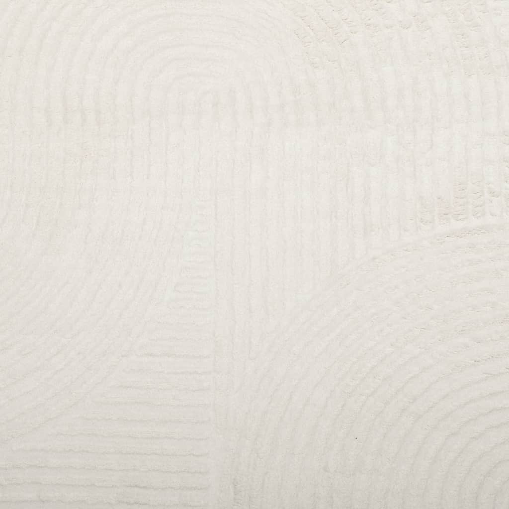 Χαλί IZA με Κοντό Πέλος Σκανδιναβική Εμφάνιση Κρεμ Ø 80 εκ.