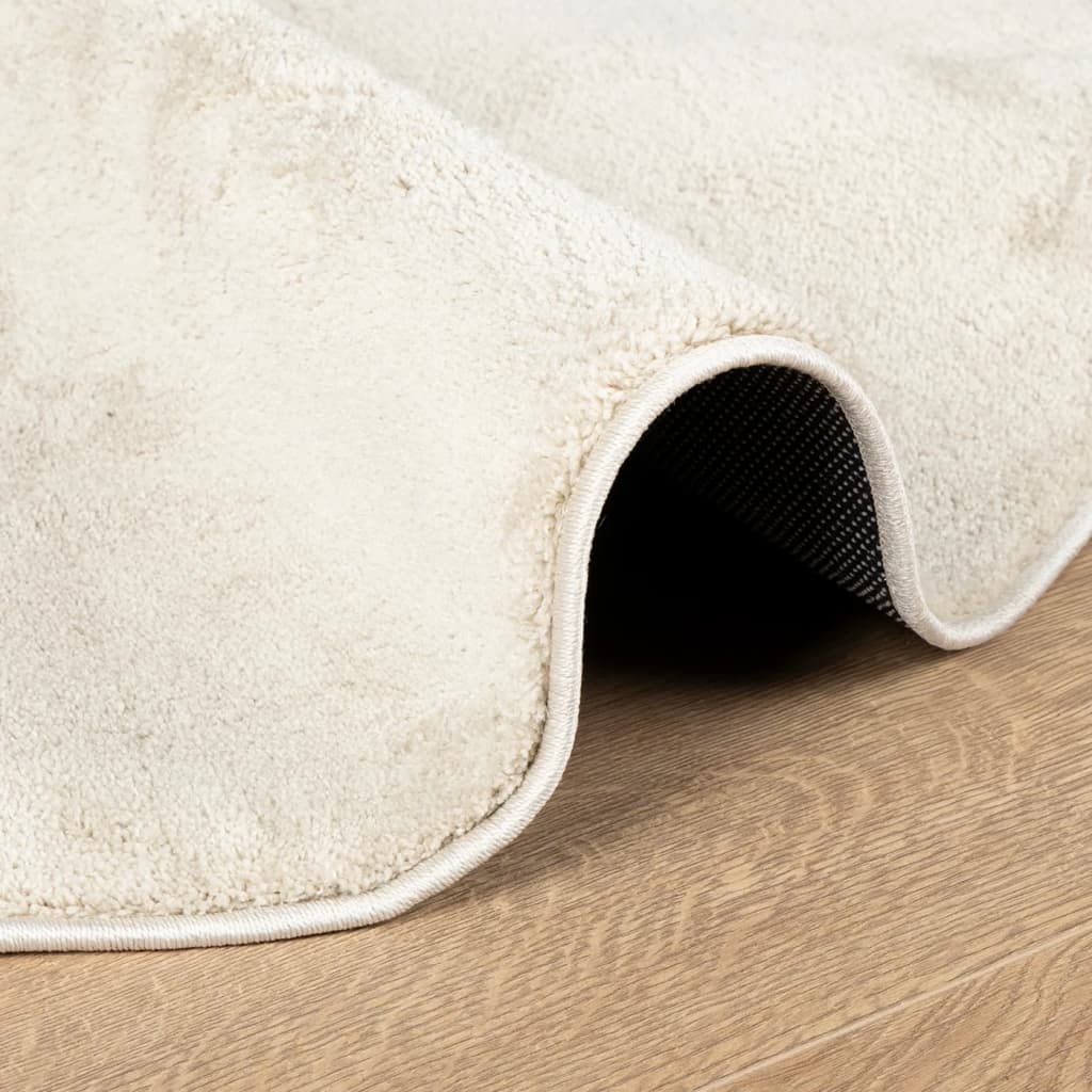 Χαλί OVIEDO με Κοντό Πέλος Μπεζ Ø 240 εκ.