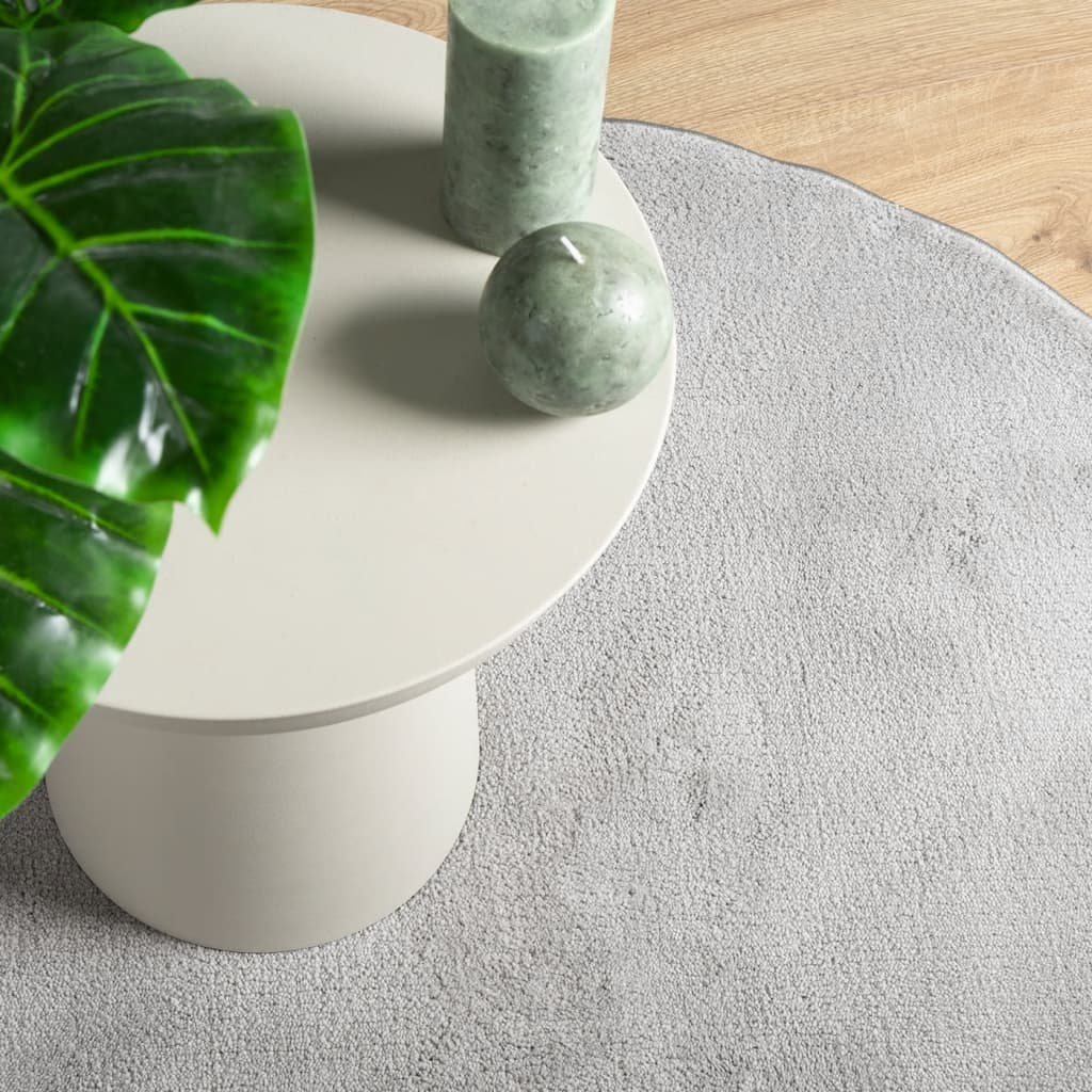 Χαλί OVIEDO με Κοντό Πέλος Γκρι Ø 100 εκ.