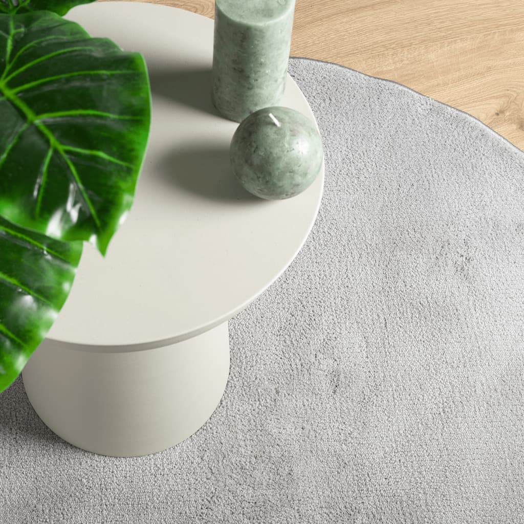 Χαλί OVIEDO με Κοντό Πέλος Γκρι Ø 120 εκ.