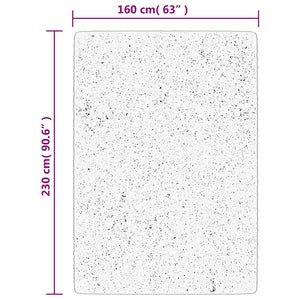 Χαλί OVIEDO με Κοντό Πέλος Μαύρο 160 x 230 εκ. - Pakobazaar