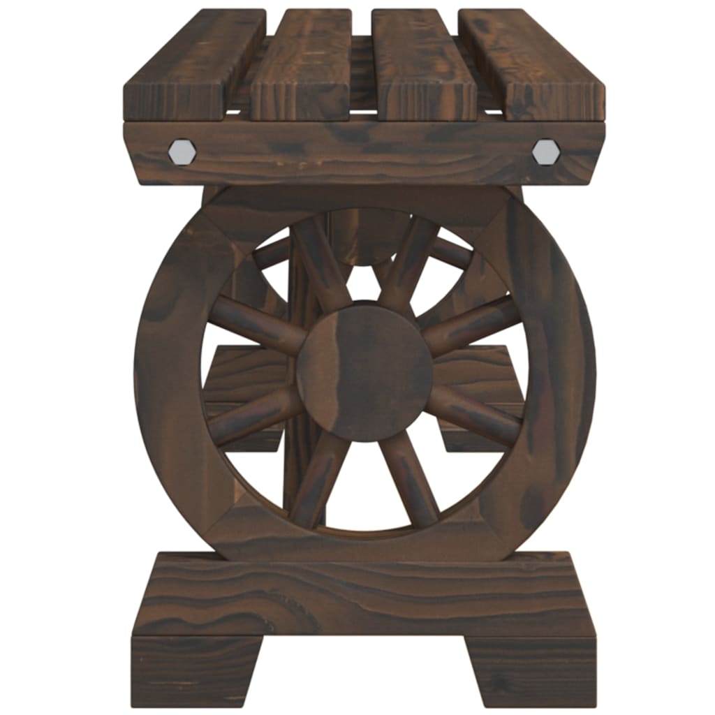 Παγκάκια Κήπου 2 τεμ. από Μασίφ Ξύλο Ελάτης