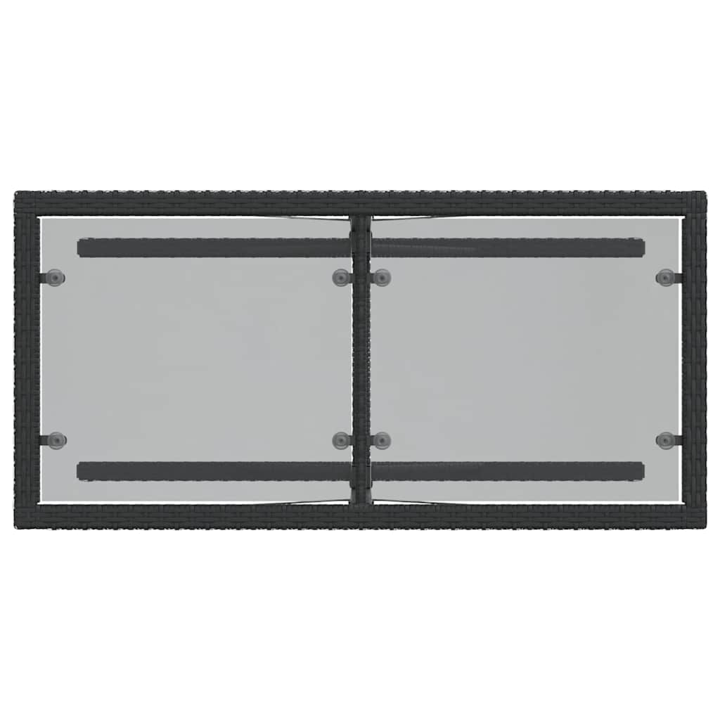 Σετ Επίπλων Bistro 3 τεμ. Μαύρο Συνθετ. Ρατάν με Μαξιλάρια