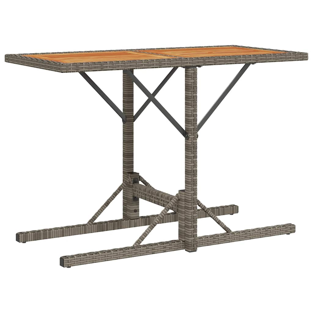 Σετ Επίπλων Bistro 3 τεμ Γκρι Συνθετικό Ρατάν με Μαξιλάρια