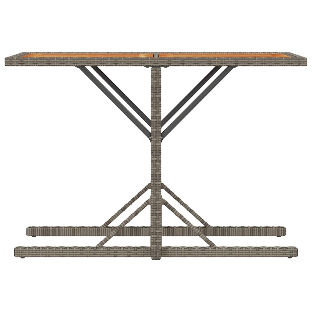 Σετ Επίπλων Bistro 3 τεμ Γκρι Συνθετικό Ρατάν με Μαξιλάρια