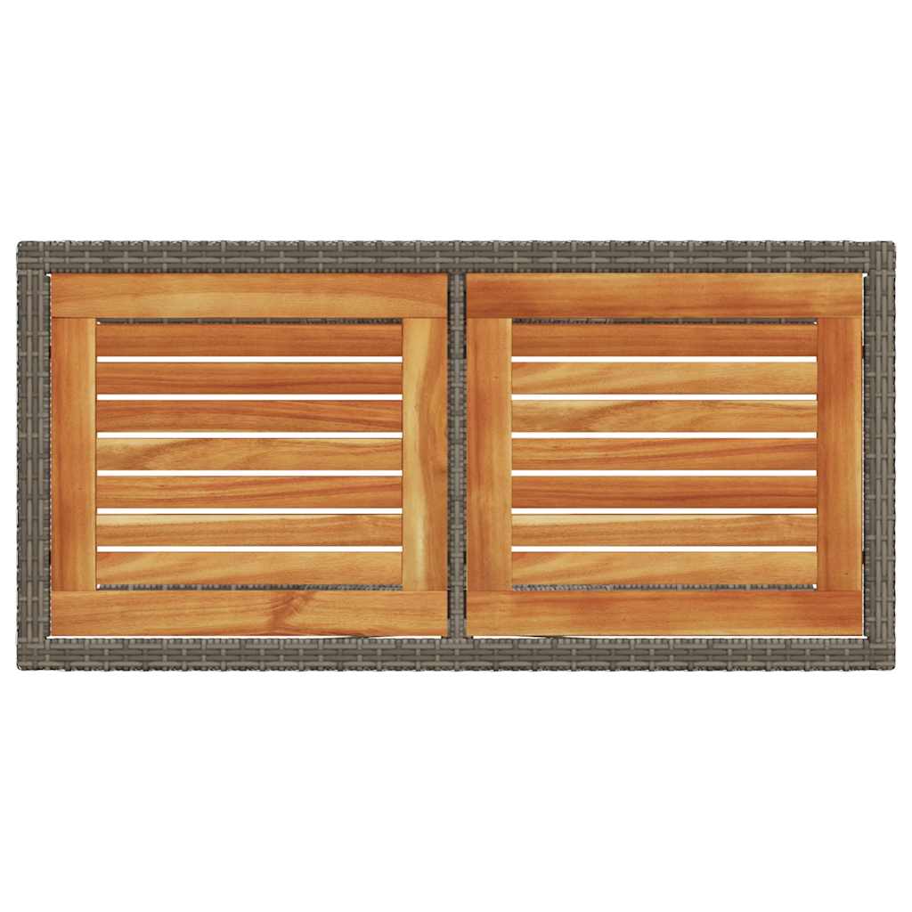 Σετ Επίπλων Bistro 3 τεμ Γκρι Συνθετικό Ρατάν με Μαξιλάρια