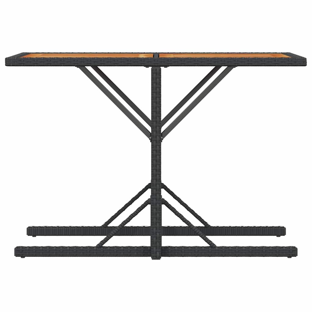 Σετ Επίπλων Bistro 3 τεμ. Μαύρο Συνθετ. Ρατάν με Μαξιλάρια