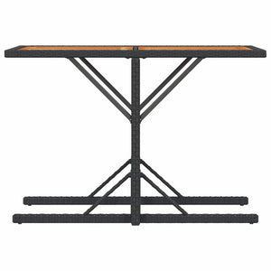 Σετ Επίπλων Bistro 3 τεμ. Μαύρο Συνθετ. Ρατάν με Μαξιλάρια