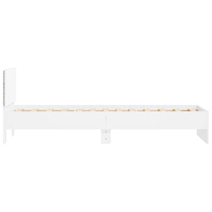 Πλαίσιο Κρεβατιού με Κεφαλάρι/LED Λευκό 90 x 190 εκ. - Pakobazaar