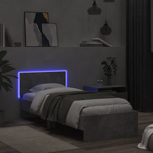 Πλαίσιο Κρεβατιού με Κεφαλάρι και LED 90 x 190 εκ. - Pakobazaar